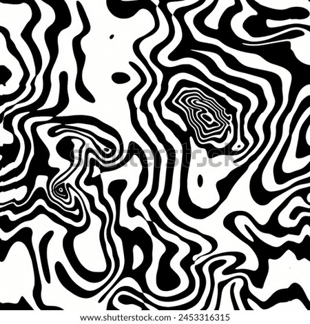 Abstract monochrome seamless line pattern with hand drawn doodle background in black and white colors. Distressed texture of weaving fabric. Vector fabric texture.
