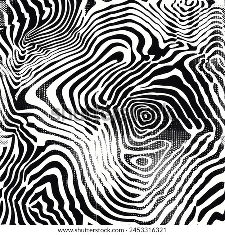 Abstract monochrome seamless line pattern with hand drawn doodle background in black and white colors. Distressed texture of weaving fabric. Vector fabric texture.