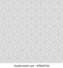 Abstract monochrome seamless pattern in asian style