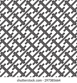 abstract  monochrome seamless pattern black-and-white - vector illustration
