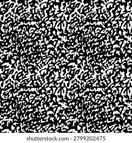 Abstract monochrome seamless pattern featuring a classic marbled composition book texture. High-contrast black and white vector design ideal for school stationery, apparel, and wallpaper.