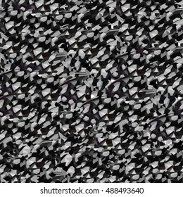 Abstract monochrome seamless pattern, vector illustration, figure elements background