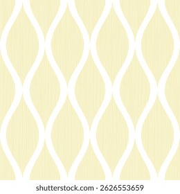 Abstract monochrome seamless pattern with wavy lines and stripes - hand drawn vector illustration.