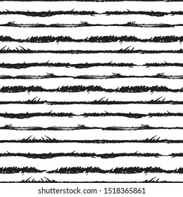 abstract monochrome seamless strokes vector patterns