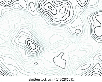 abstract monochrome simple topography map style pattern for background, wallpaper, banner, label, cover, texture etc. vector design. 