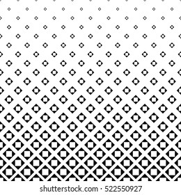 Abstract monochrome square pattern background design - vector illustration