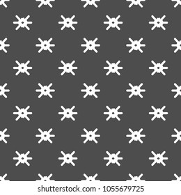 Abstract monochrome star background. Vector seamless pattern. 