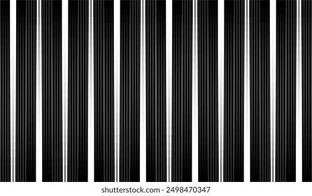 Abstract Monochrome Stripe Pattern. Black and White Vertical Lines Background. Minimalist Stripe Design. High Contrast Vertical Stripes. Modern Black and White Pattern.
