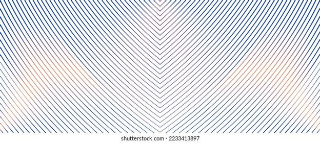 Abstrakter einfarbiger Streifen, strukturierter Hintergrund. Minimaler Hintergrund für blaue und gelbe Linien für Retro- und Grafikeffekte. Vektorgrafik, 2023