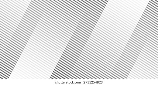 Abstract monochrome stripe texture background. Minimal grey lines pattern background for retro and graphic effects. Vector