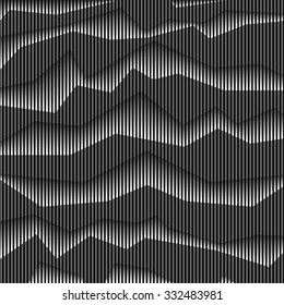 Abstract monochrome striped background. Vector background