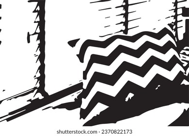 abstract monochrome texture, black and white texture background with black stains or spots 
