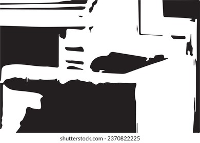 abstract monochrome texture, black and white texture background with black stains or spots 