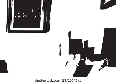 abstract monochrome texture, black and white texture background