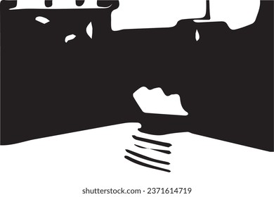 textura monocromada abstracta, fondo de textura en blanco y negro
