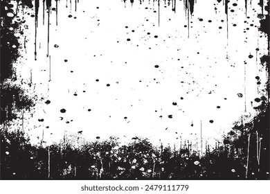 Abstract Monochrome Texture: Cracks and Stains