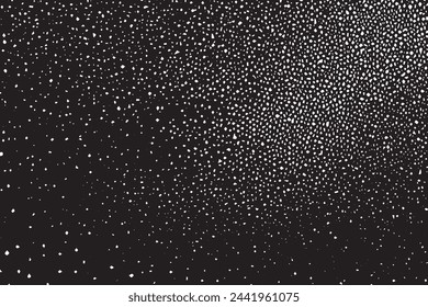 Abstract Monochrome Texture: Dots, Cracks, Dust, and Stain Pattern for Printing and Design