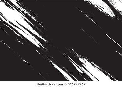 Abstract Monochrome Texture: Grunge Black  White Pattern of Dust, Chips, and Ink Spots on White Background	