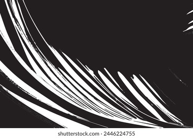 Abstract Monochrome Texture: Grunge Black  White Pattern of Dust, Chips, and Ink Spots on White Background	
