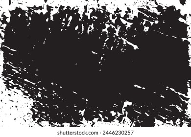 Abstract Monochrome Texture: Grunge Black  White Pattern of Dust, Chips, and Ink Spots on White Background