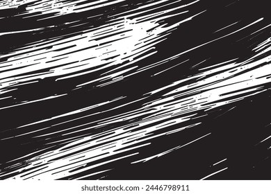 Abstract Monochrome Texture: Grunge Black  White Pattern of Dust, Chips, and Ink Spots on White Background