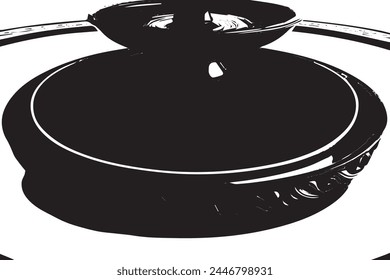 Abstract Monochrome Texture: Grunge Black  White Pattern of Dust, Chips, and Ink Spots on White Background