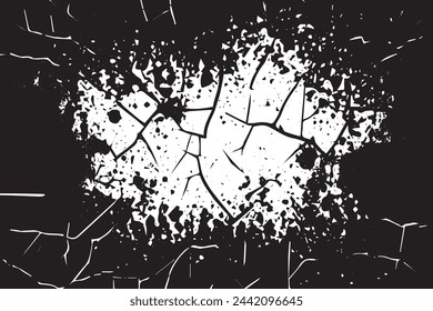 Abstract Monochrome Texture: Grungy Black and White Background with Dust and Scratches