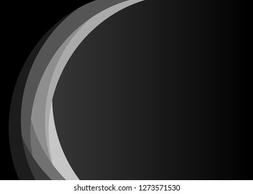 Abstract monochrome texture waves simple background. Vector illustration
