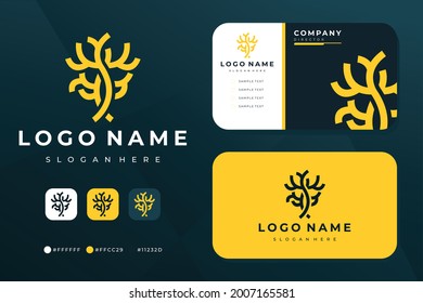 Abstract monochrome tree. templates for creating logos,
 emblems, monograms.. Plants, nature and ecology