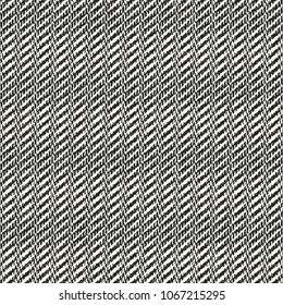 Abstract Monochrome Variegated Striped Complexity Textured Background. Seamless Pattern.