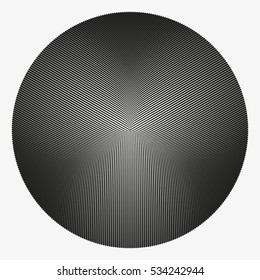 Abstract monochrome vector background illustration made of round particles. Decorative symmetric composition. Modern element of design.