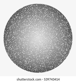Abstract monochrome vector background illustration made of round particles. Decorative symmetric composition. Modern element of design.