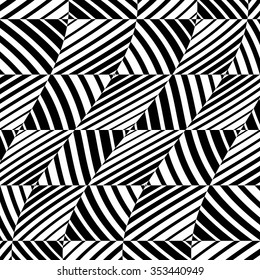 Abstract monochrome vector with distortion, deformation effect.