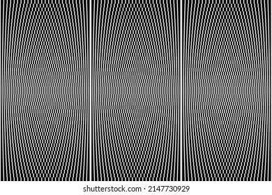 Abstract monochrome vector graphics with digital transition effect. Brutalist style futuristic pattern built with distorted geometric shapes, random forms, and black and white colors. 