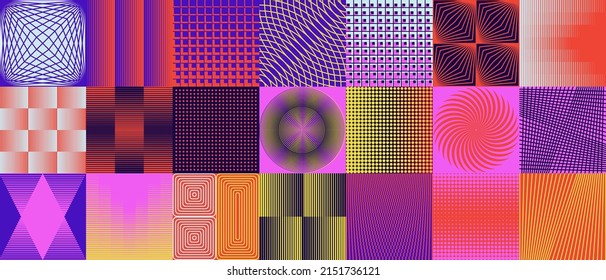 Abstract monochrome vector graphics with digital transition effect. Brutalist style futuristic pattern built with distorted geometric shapes, random forms, and black and white colors. 