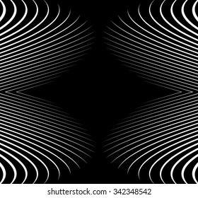 Abstract monochrome vector pattern / background. Seamlessly repeatable.