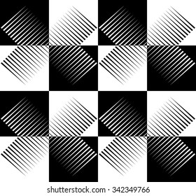 Abstract monochrome vector pattern / background. Seamlessly repeatable.