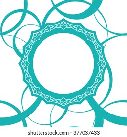 abstract monochrome vector seamless wallpaper with circles