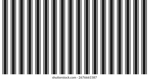 abstract monochrome vertical bold black line pattern.