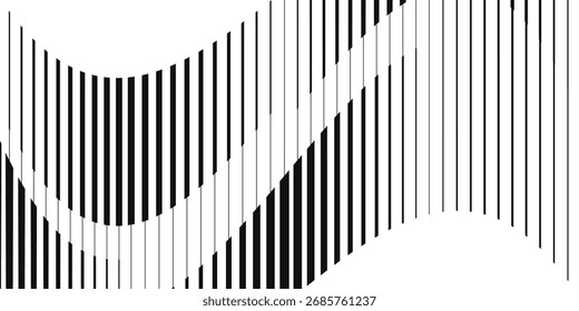 abstract monochrome vertical bold black line pattern.eps 10,vector.