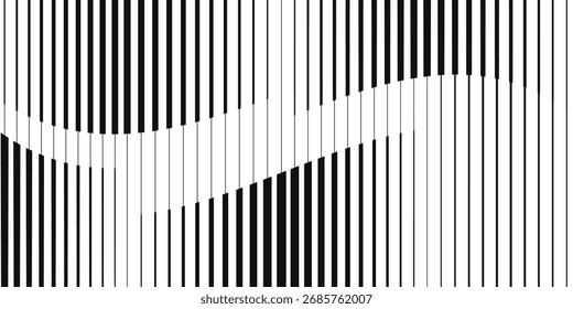abstract monochrome vertical bold black line pattern.eps 10,vector.