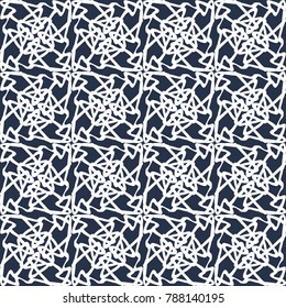 abstract monochrome vintage seamless pattern
