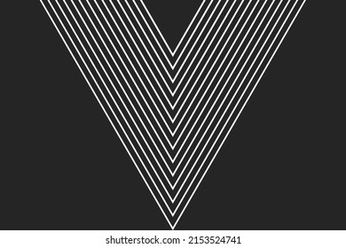 Abstract Monochrome Wave Line Background
