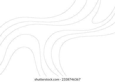 Abstract Monochrome Wavy Line Pattern Background