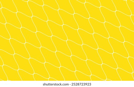 abstract monochrome white net line pattern on yellow can be used background.