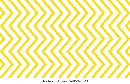 padrão de linha de ziguezague amarelo monocromático abstrato.