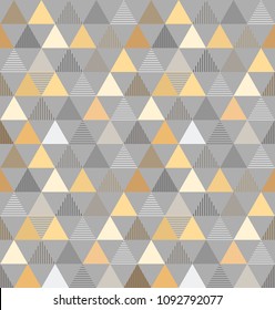 abstract monocolour vector geometric trangles seamless pattern