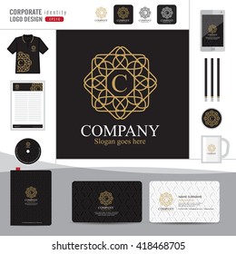 Abstract monogram elegant logo design,Abstract Logotype corporate identity template,Corporate identity,Abstract emblem,boutique hotel,restaurant,vector illustrator