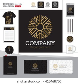 Abstract monogram elegant logo design,Abstract Logotype corporate identity template,Corporate identity,Abstract emblem,boutique hotel,restaurant,vector illustrator
