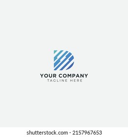 Resumen Logotipo de letra de monograma D